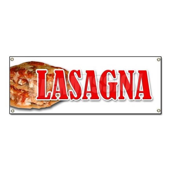 Signmission LASAGNA BANNER SIGN italian food casserole restaurant spaghetti pasta pizza B-Lasagna - main